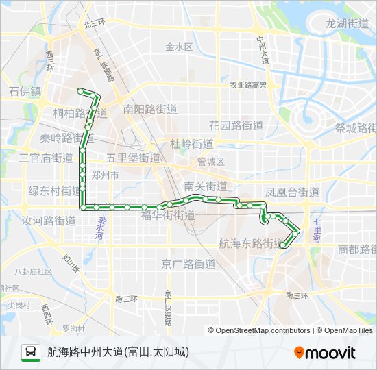 公交216路的线路图