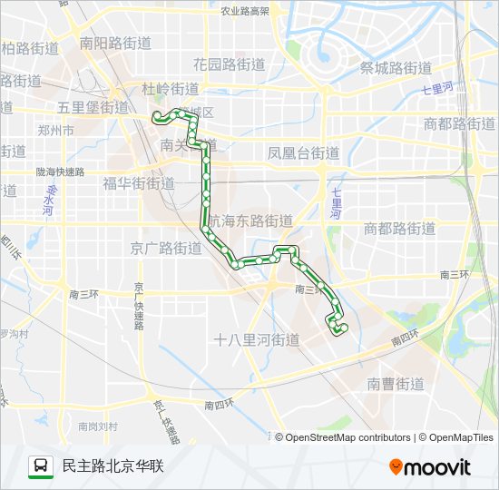公交518路的线路图