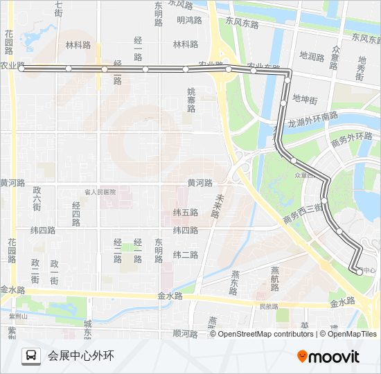 公交S168路的线路图