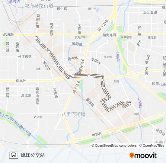 公交S121路的线路图