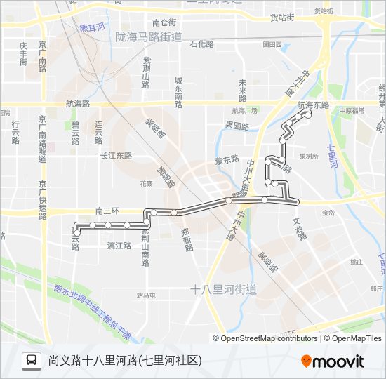 公交S122路的线路图