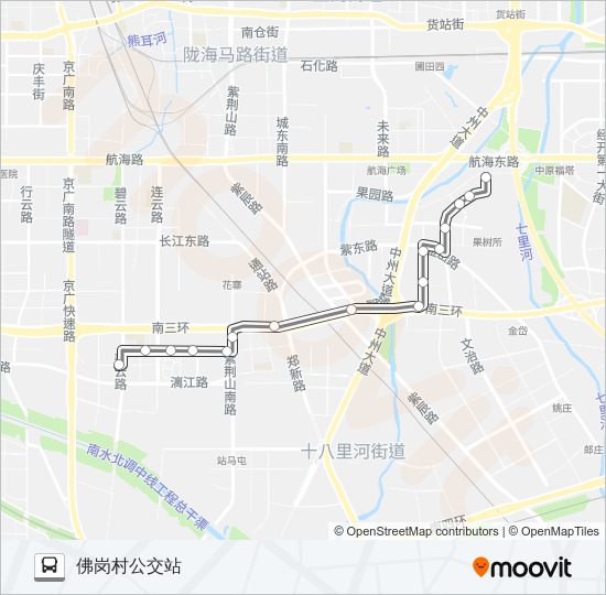 公交S122路的线路图