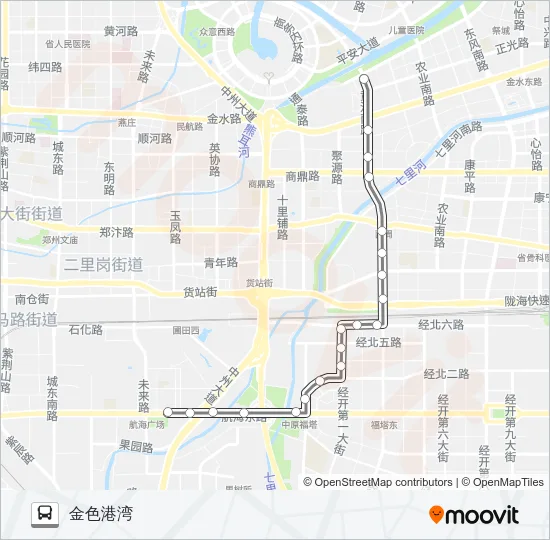 公交S169路的线路图
