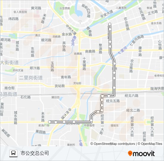 公交S169路的线路图