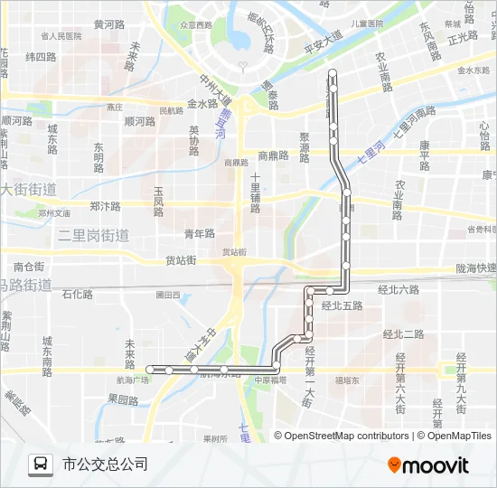 公交S169路的线路图