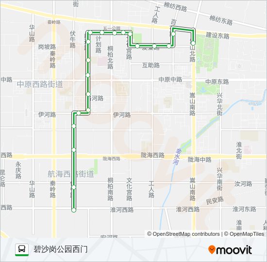 公交281路的线路图
