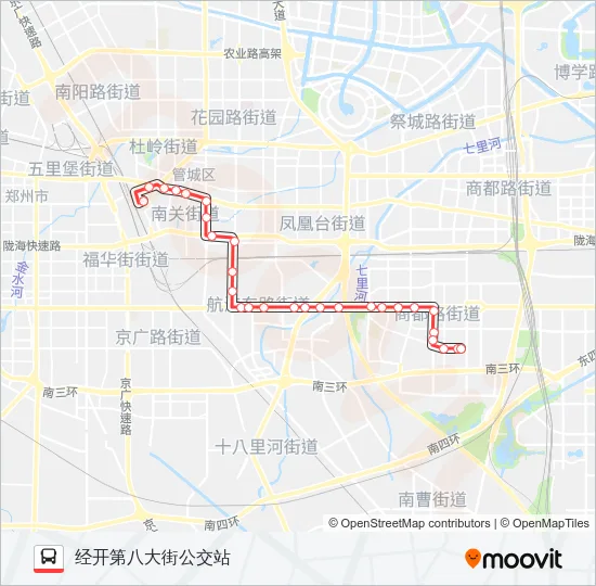公交Y12路的线路图