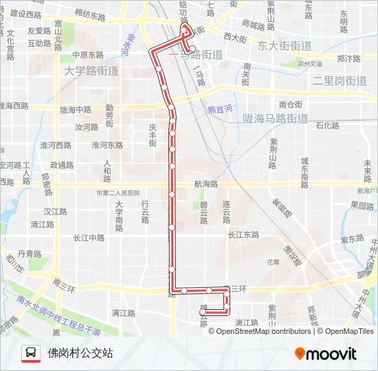 公交Y17路的线路图