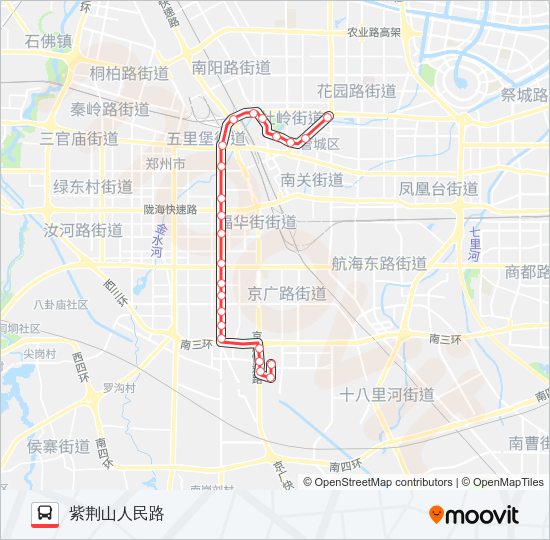 公交Y21路的线路图