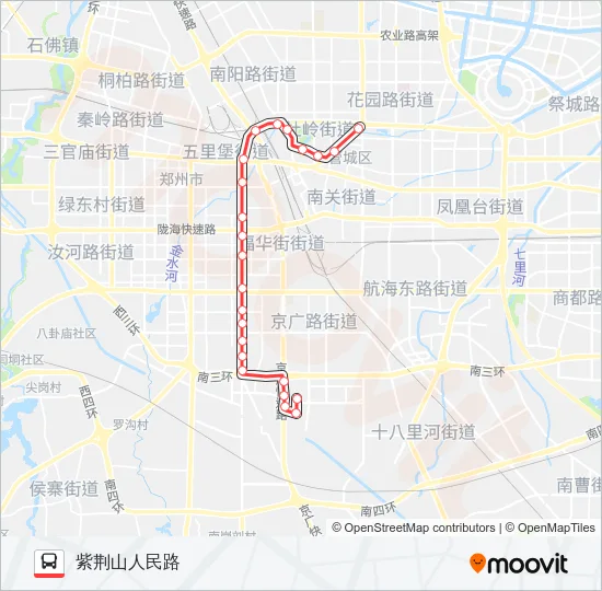 公交Y21路的线路图