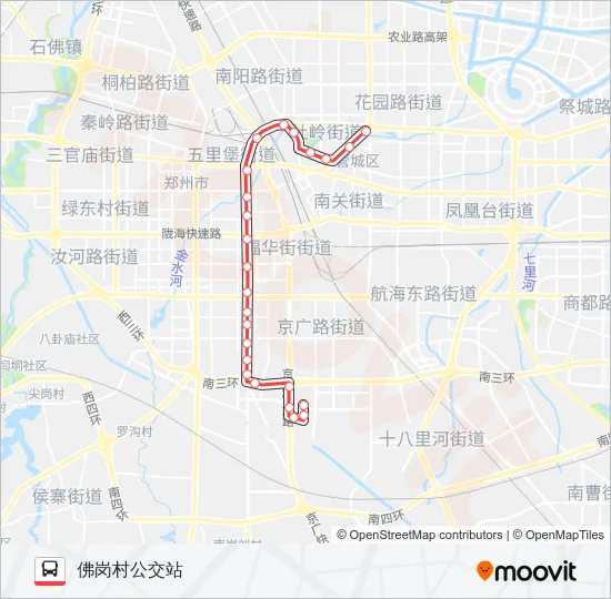 公交Y21路的线路图