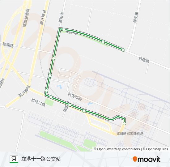 公交611路的线路图