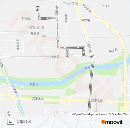 公交S103路的线路图