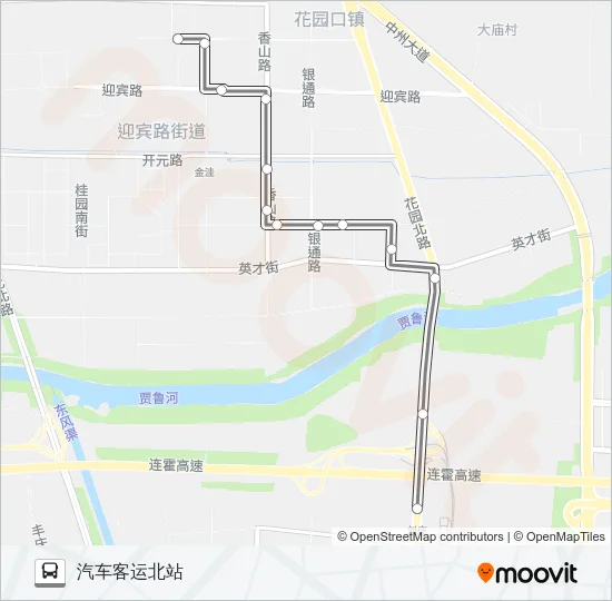 公交S103路的线路图