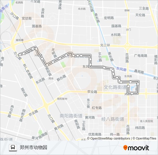 公交S108路的线路图