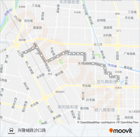 公交S108路的线路图