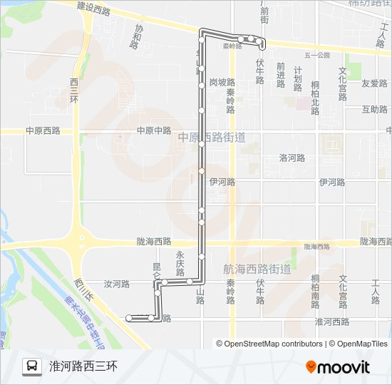 公交S109路的线路图