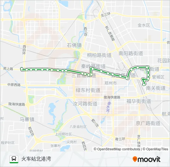 公交34路的线路图