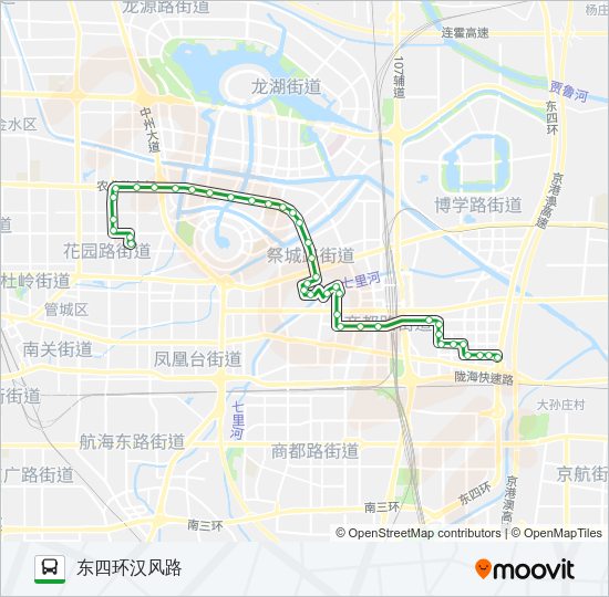 公交158路的线路图