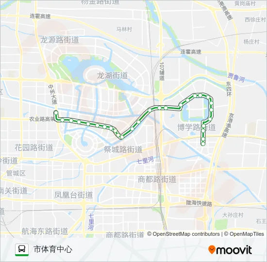 公交166路的线路图