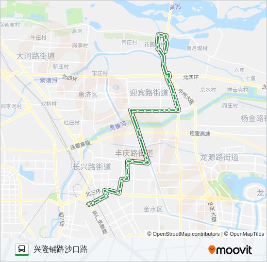 公交196路的线路图