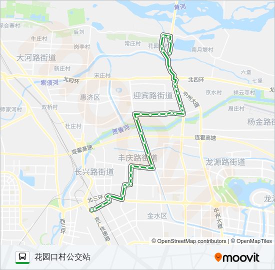 公交196路的线路图