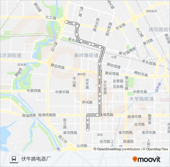 公交S153路的线路图