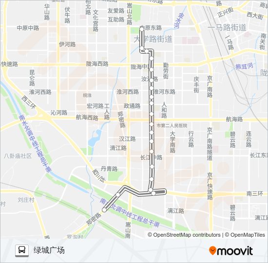 公交S125路的线路图