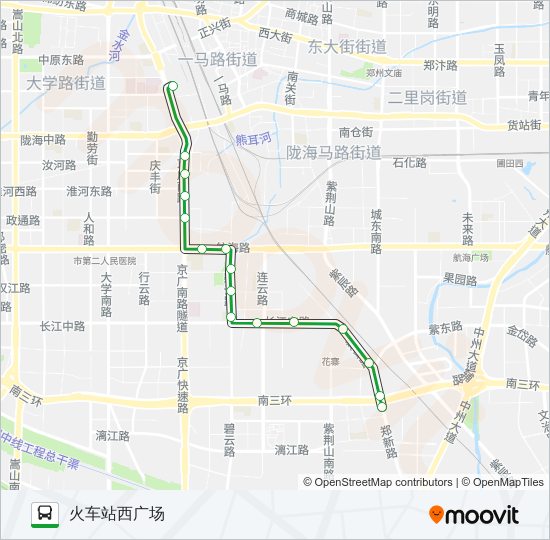 公交213路的线路图