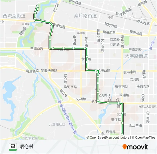公交66路的线路图