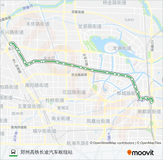 公交97大站快车路的线路图