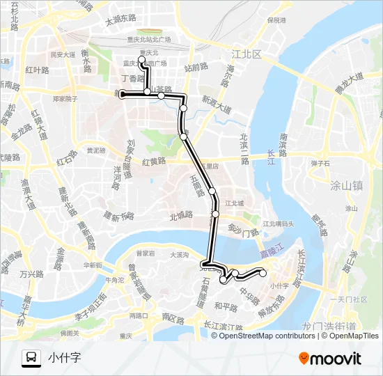 105路 Bus Line Map