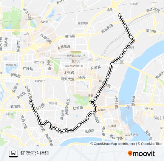107路 Bus Line Map