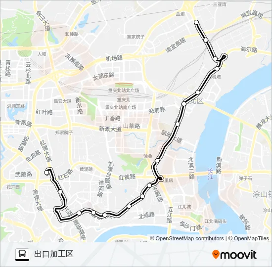 107路 Bus Line Map