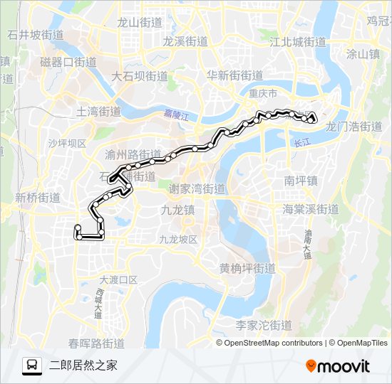 公交109路的线路图