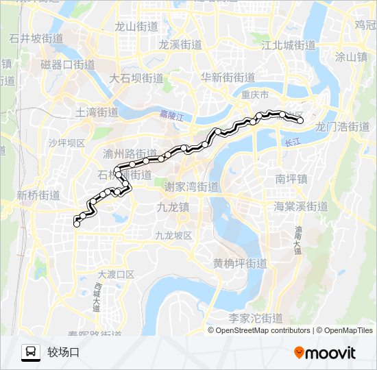 公交109路的线路图