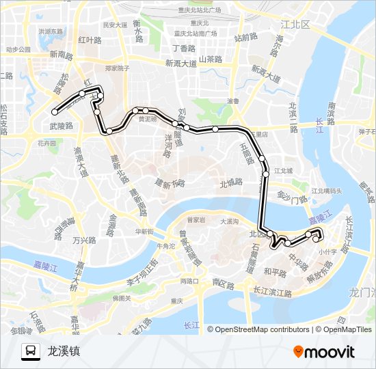公交111路的线路图
