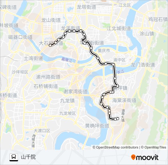 公交115路的线路图