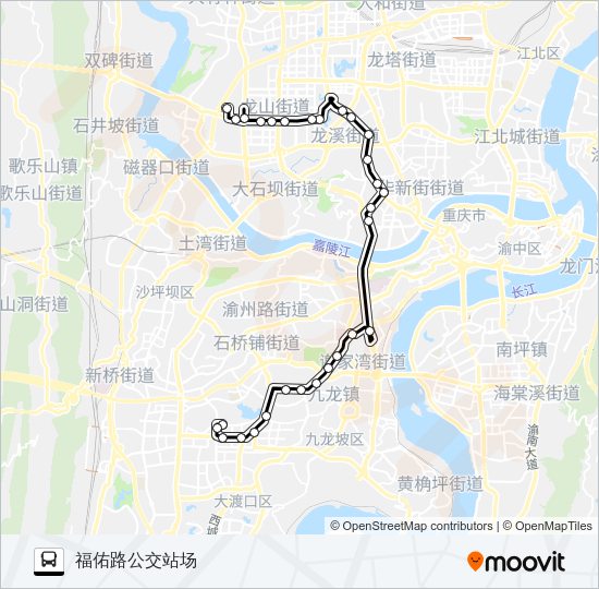 公交117路的线路图