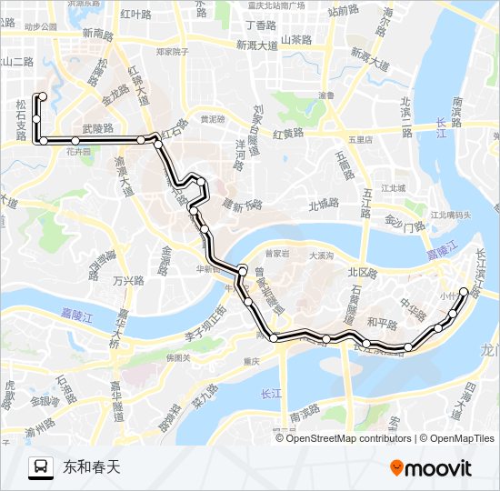公交120路的线路图