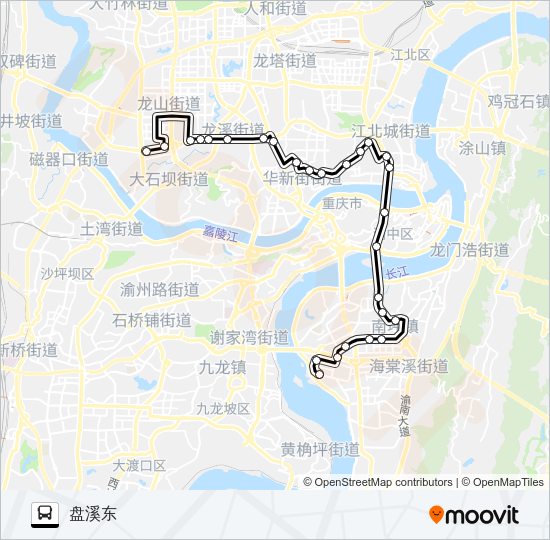 公交121路的线路图