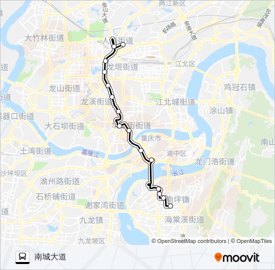 公交125路的线路图