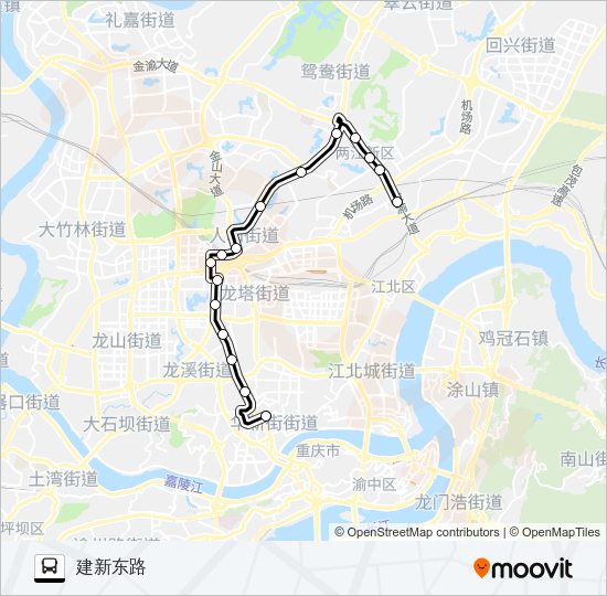 公交126路的线路图