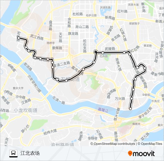 公交127路的线路图