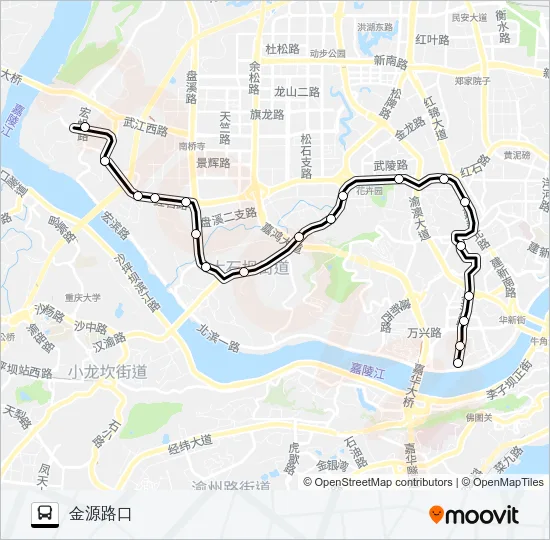 127路 Bus Line Map