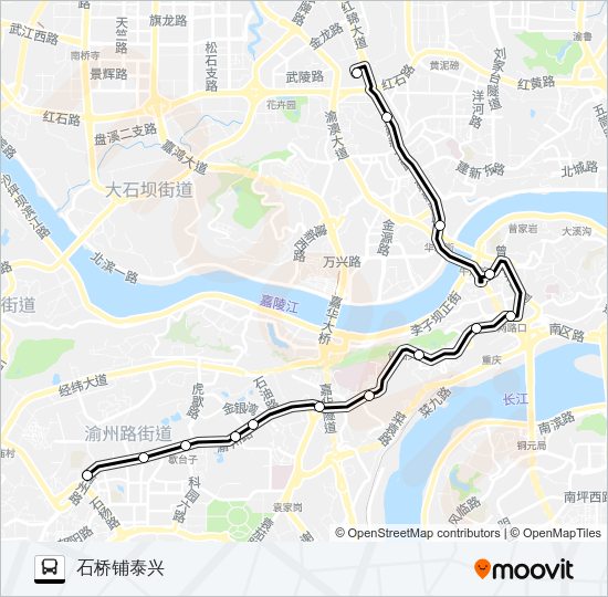 公交128路的线路图