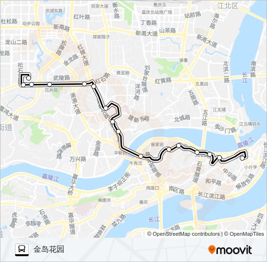 公交132路的线路图
