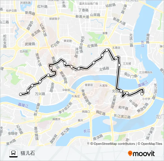 135路 Bus Line Map