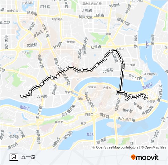 135路 bus Line Map