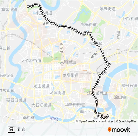153路 Bus Line Map